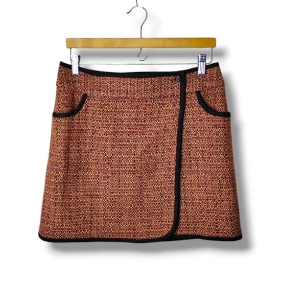 The Limited Dresses & Skirts - The Limited Tweed Wrap Mini Skirt Pockets Size 10